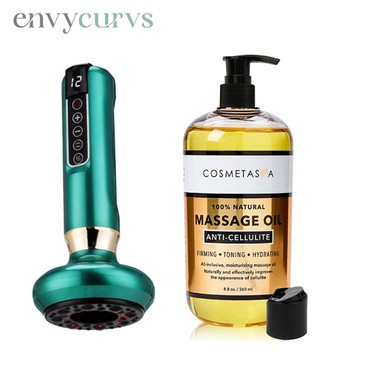EnvyCurvs Anti-Cellulite Massager Plus Oil Bundle