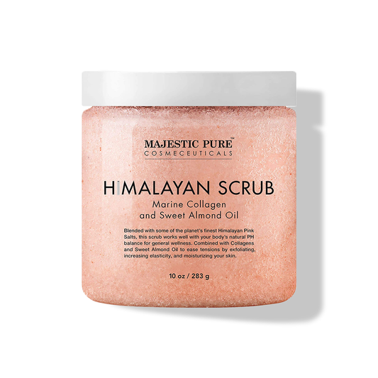 Pure Himalayan Salt Body Scrub with Collagen and Sweet Almond Oil