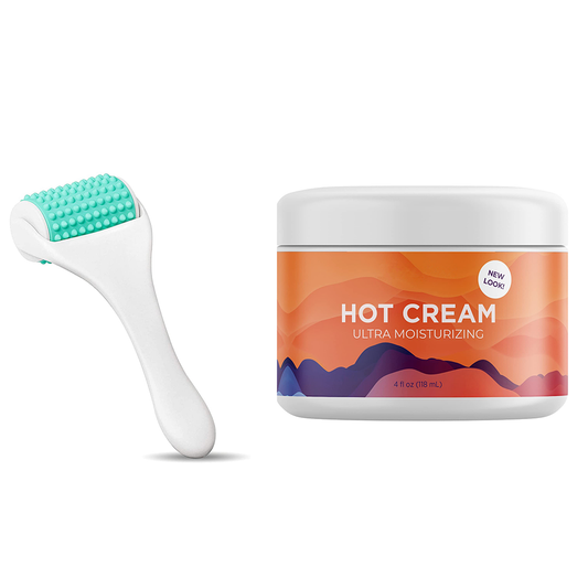 Fascia Roller And Hot Cream Bundle